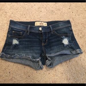 Hollister Low Rise Denim Shorts